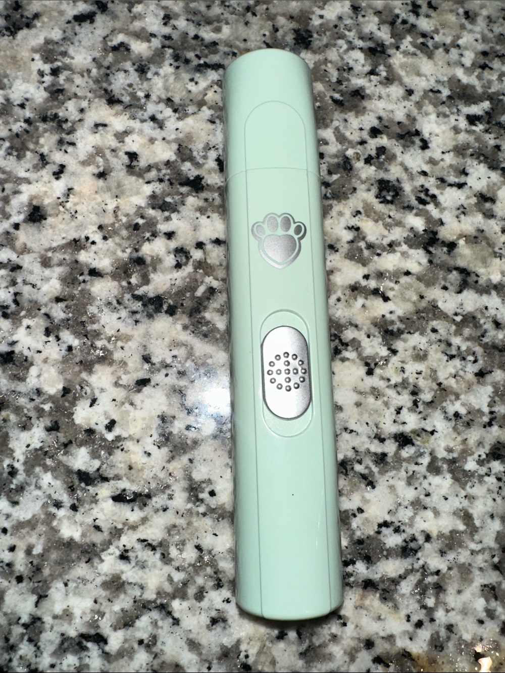 Mint Green Dog Nail Grinder with Paw Icon